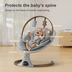 Monamii swing remote control and touch panel for easy operation.