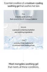 Mongdies Baby Soothing Gel bottle with pump enables easy, mess-free use.