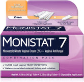 Monistat 7-dose treatment applicators for at-home symptom relief.