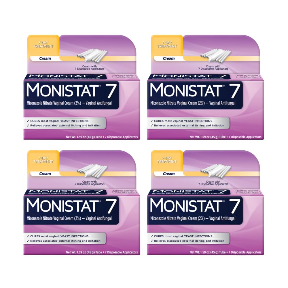Monistat 7 tube with disposable applicators for easy at-home use.