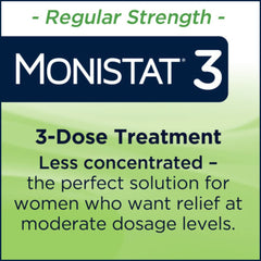 Monistat contoured disposable applicators simplify insertion for comfortable treatment.