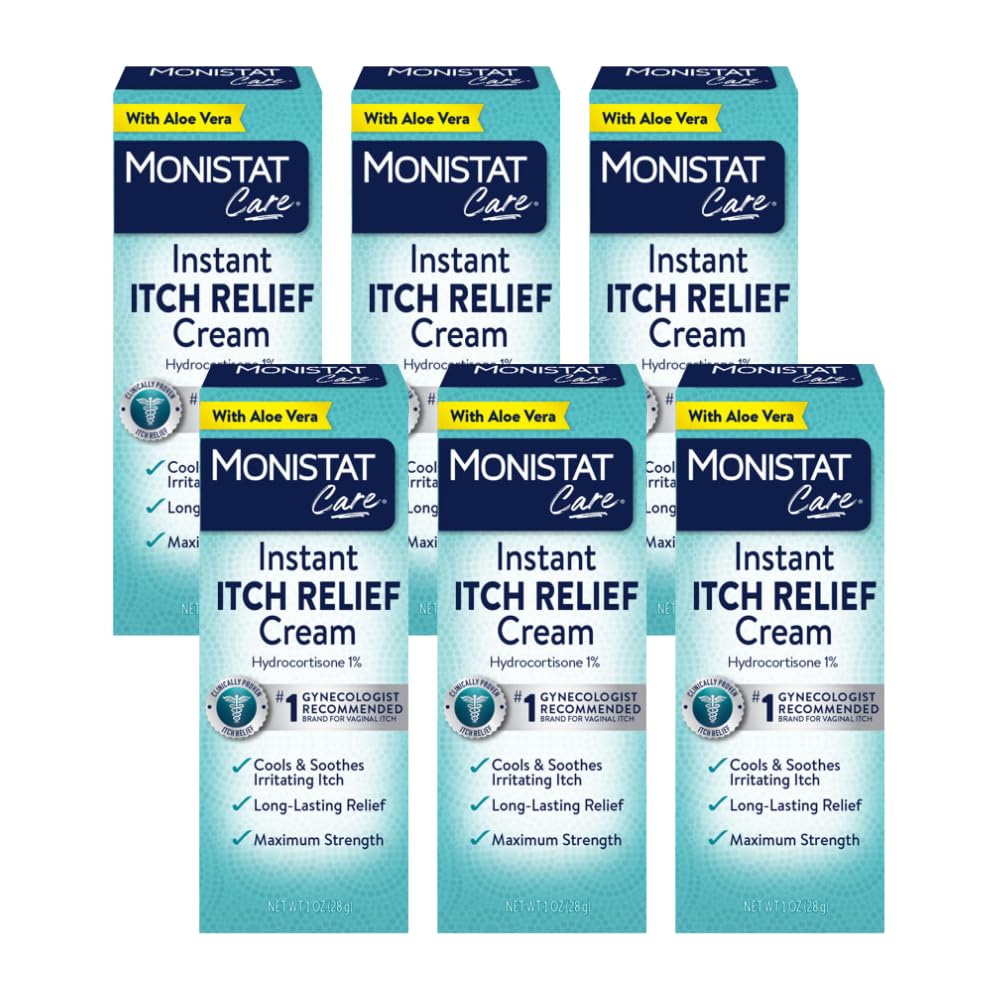 Monistat Instant Itch Relief Cream tube ready for quick relief from vaginal itch