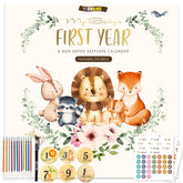 Monking baby memory calendar stickers for milestone tracking in daily life