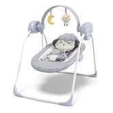Monniebaby baby swing with sheep design creates a cozy visual for soothing moments.