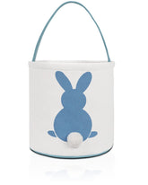 MONOBLANKS Easter Bunny Basket Blue front view, ideal for egg hunts and gifts.