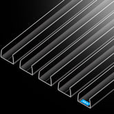 MONOID cabinet door protector: clear 0.63-inch edge guard for long, narrow edges.