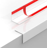 MONOID wall corner protector, front view, offers seamless edge protection for clean walls.