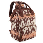 Montana West Wrangler Callie diaper backpack, front view, stylish and practical for everyday outings.