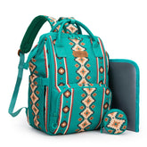 Montana West Wrangler diaper bag backpack with Aztec pattern for stylish, on-the-go parenting