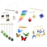 Montessori Baby Mobile Set Munari – focus shapes for newborn visual tracking.