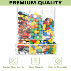 Montex crystal-clear acrylic dispenser offers easy content visibility and quick retrieval.