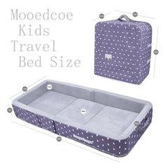 Mooedcoe washable cover on the bed for simple, at-home cleaning.