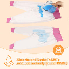 MooMoo Baby bedtime diaper pants with breathable cotton for comfort.