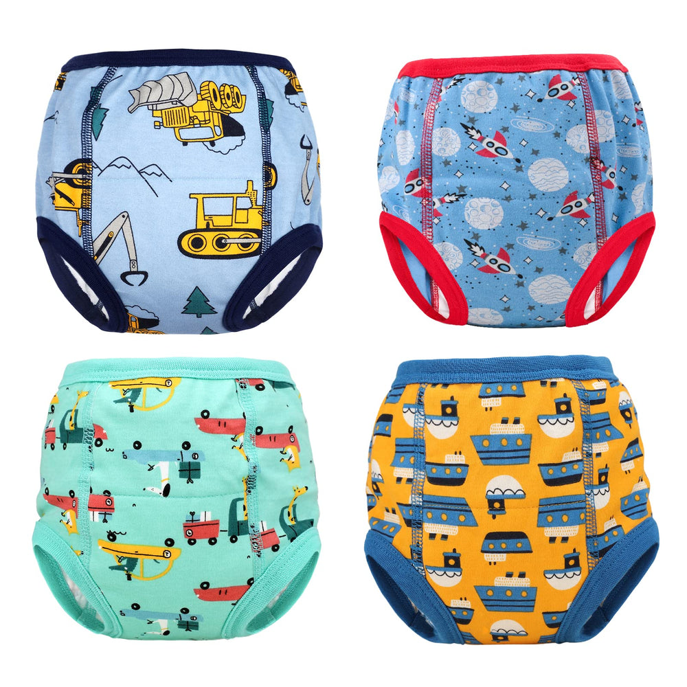 MooMoo Baby training underwear with six-layer absorption for reduced leaks.