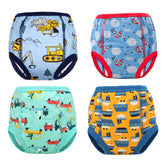 MooMoo Baby training underwear with six-layer absorption for reduced leaks.