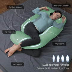MOON PARK pillow with removable cover for easy care and cooling comfort.