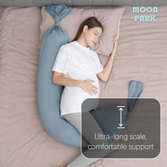 Moon Park pregnancy pillow offers back and belly support for restful sleep