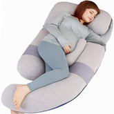 MOON PINE 60in pregnancy pillow provides full-body support for better rest.