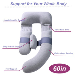 MOON PINE detachable U-shape pillow for customizable comfort.
