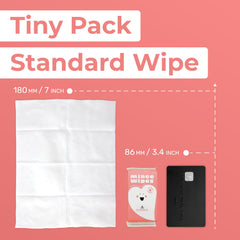 MOONIES Unscented, pH-balanced wipes suitable for sensitive skin.