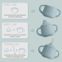 Moonkie first-stage 4oz cup supports early self-feeding