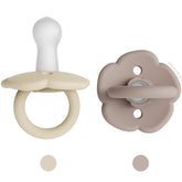 Moonkie pacifiers Daisy packaging, gift-ready presentation for baby showers