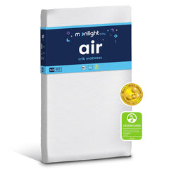 Moonlight Slumber Air Crib Mattress with open-core design for breathable sleep.