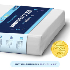 Moonlight Slumber EZ Dreamer crib mattress with plush toddler side for growing sleepers