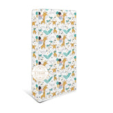 Moonlightfamily giraffe-pattern cover on toddler mattress for breathable naps.
