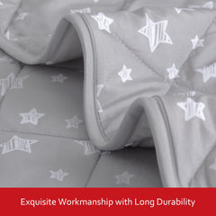 Moonsea Baby Blanket two-pack shown on bed for convenient pair use.