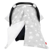Moonsea baby carseat canopy star grey cover offers privacy and warmth