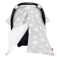 Moonsea baby carseat canopy star grey cover offers privacy and warmth