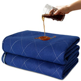 Moonsea bed pad 34x36 navy quilted top for soft comfort and quick moisture pickup.