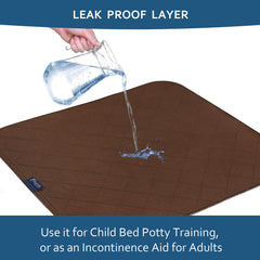 Moonsea chair pad waterproof layer close-up to prevent leaks.