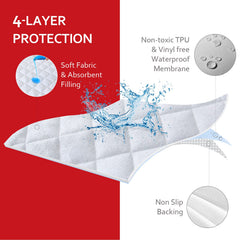 Moonsea quilted absorbent fabric offers softness and quick spill absorption