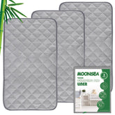 Moonsea diaper changing pad liner top view with non-slip design.