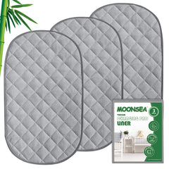 Moonsea diaper liner terry fabric close-up—ultra-soft touch for baby's skin.