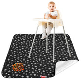 Moonsea high chair mat waterproof protection for spills during meals.
