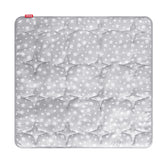 Moonsea kids play mat star print top view showing cozy play area.