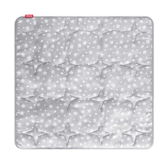 Moonsea kids play mat star print top view showing cozy play area.