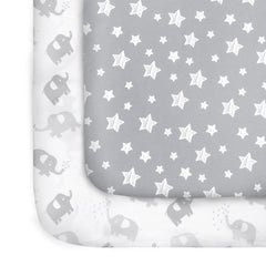 Moonsea Pack n Play Sheets close-up of soft, breathable microfiber fabric