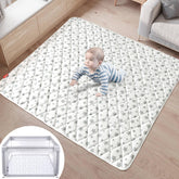 Moonsea premium foam baby play mat 50x50 offering soft cushioning for crawlers