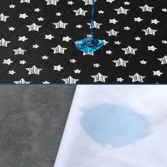 Moonsea quilted bed pad with absorbent core demonstrates rapid absorption