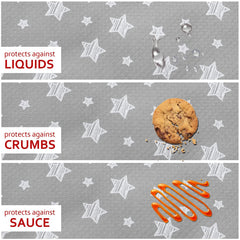 Moonsea Splat Mat easy-clean surface for quick spills and messy crafts.