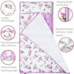 Moonsea nap mat roll-and-carry strap demonstrates travel-ready convenience