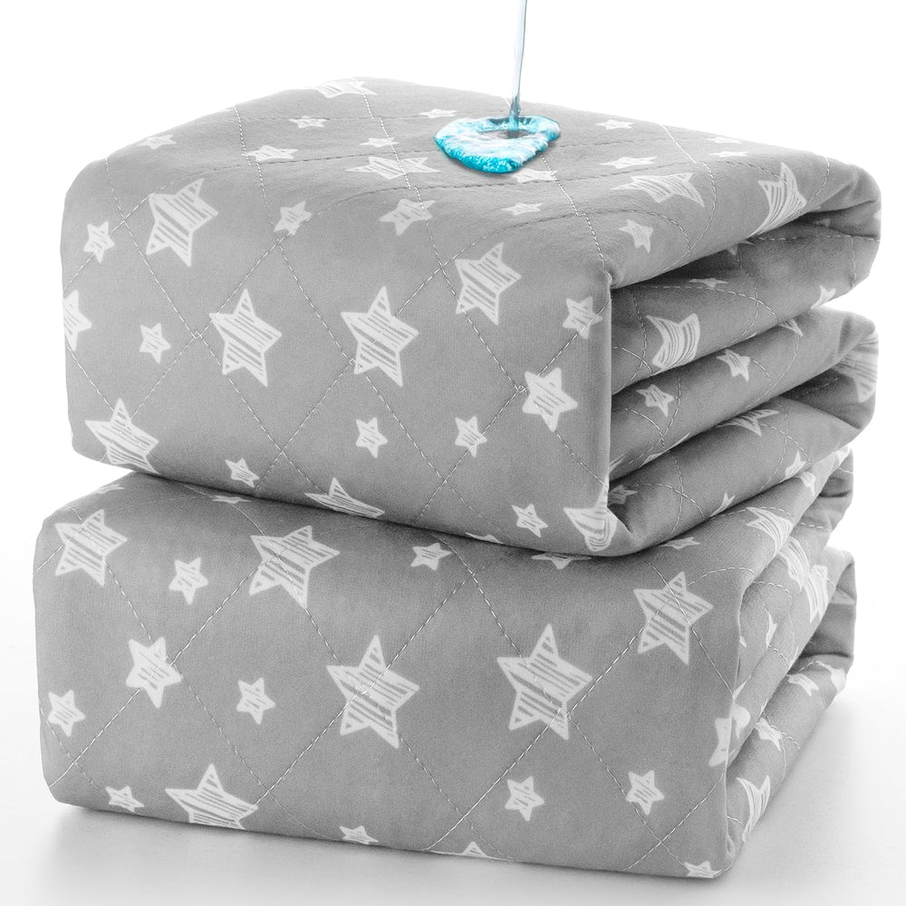 Moonsea waterproof bed pad top layer soft fabric absorbs spills quickly for comfortable protection.