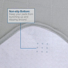 Moonsea mattress pad four-layer structure with soft top for comfort.