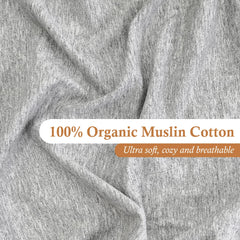Close-up of Moonybaby organic cotton jersey texture for sensitive skin comfort.