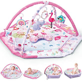Morabloomy 7-in-1 large activity mat overview for spacious tummy time