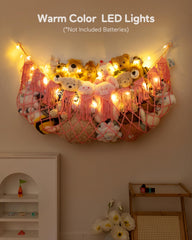 MORCCO pink tassels and night light enhance nursery charm and ambiance.